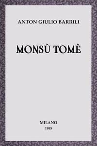 Cover of Monsù Tomè : $b racconto