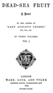 Cover of Dead-sea fruit, Vol. 1 (of 3)