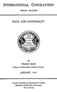 Cover of Race and nationality
