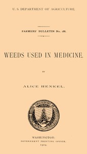 Cover of Weeds used in medicine