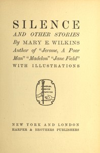 Cover of Silence, and other stories