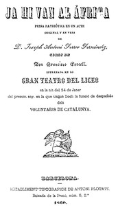 Cover of Ja hi van al África : $b Pessa patriótica en un acte
