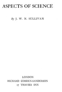 Cover of Aspects of science