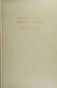 Cover of Old world masters in new world collections