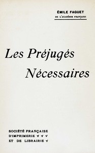 Cover of Les préjugés nécessaires