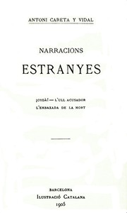 Cover of Narracions estranyes : $b ¡Oydà! - L'ull acusador - L'embaixada de la mort