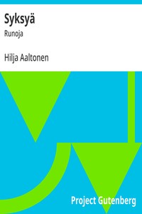 Cover of Syksyä : $b Runoja