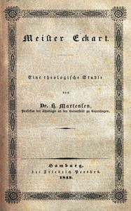 Cover of Meister Eckart : $b Eine theologische Studie