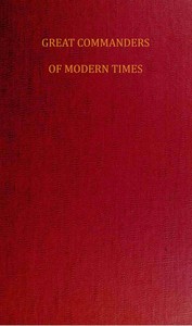 Cover of Great commanders of modern times and The campaign of 1815.