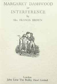 Cover of Margaret Dashwood : $b or, Interference