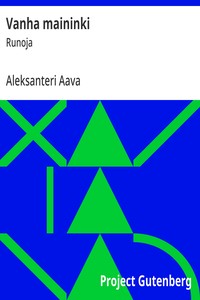 Cover of Vanha maininki : $b Runoja
