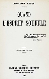 Cover of Quand l'esprit souffle