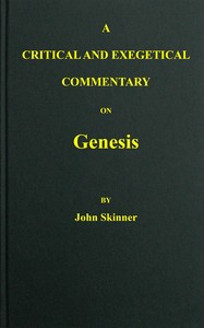 Cover of A critical and exegetical commentary on Genesis