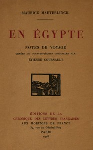 Cover of En Égypte : $b notes de voyage