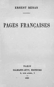 Cover of Pages françaises