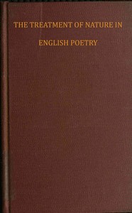 Cover of The treatment of nature in English poetry between Pope and Wordsworth