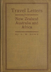 Cover of Travel letters from New Zealand, Australia and Africa