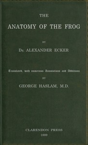 Cover of The anatomy of the frog
