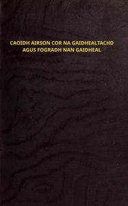 Cover of Caoidh airson cor na Gaidhealtachd agus fogradh nan Gaidheal