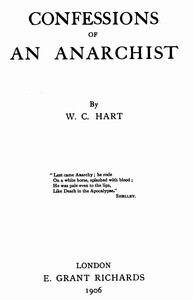 Cover of Confessions of an anarchist