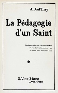Cover of La pédagogie d'un saint