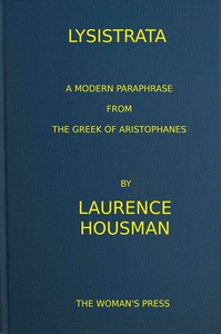 Cover of Lysistrata : $b A modern paraphrase from the Greek of Aristophanes