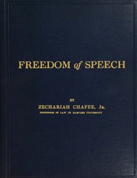 Cover of Freedom of speech