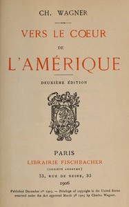 Cover of Vers le cœur de l'Amérique