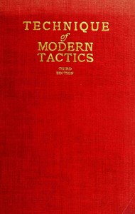 Cover of Technique of modern tactics