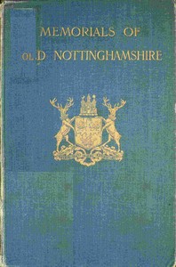 Cover of Memorials of old Nottinghamshire