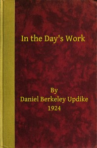 Cover of In the day's work