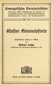 Cover of Kloster Himmelpforte : $b Geschichtliches Drama in 4 Akten
