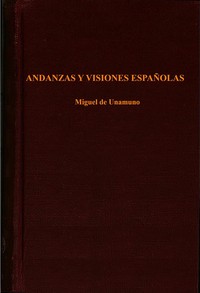 Cover of Andanzas y visiones españolas