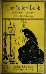 Cover of The yellow book, an illustrated quarterly. Vol. 3, October, 1894
