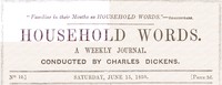Cover of Household Words, No. 12, June 15, 1850