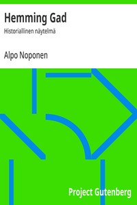Cover of Hemming Gad : $b Historiallinen näytelmä