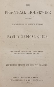 Cover of The practical housewife : $b A complete encyclopædia of domestic economy and family medical guide