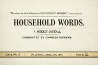 Cover of Household words, No. 4, April 20, 1850