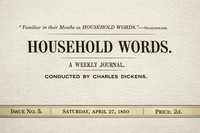 Cover of Household words, No. 5, April 27, 1850