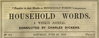 Cover of Household Words, No. 13, June 22, 1850 : $b A weekly journal