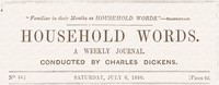 Cover of Household Words, No. 15, July 6, 1850 : $b A weekly journal