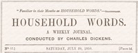 Cover of Household words, No. 17, July 20, 1850 : $b A weekly journal