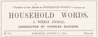 Cover of Household words, No. 19, August 3, 1850 : $b A weekly journal