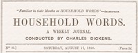Cover of Household words, No. 21, August 17, 1850 : $b A weekly journal