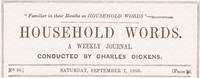 Cover of Household words, No. 24, September 7, 1850 : $b A weekly journal