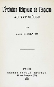 Cover of L'évolution religieuse de l'Espagne au XVIe siècle