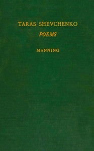 Cover of Taras Shevchenko, the poet of Ukraine : $b selected poems