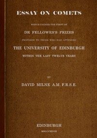Cover of Essay on comets