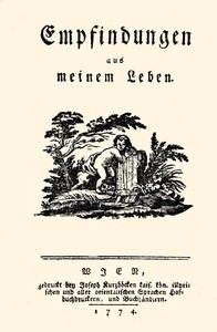 Cover of Empfindungen aus meinem Leben