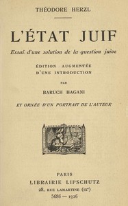 Cover of L'État juif
